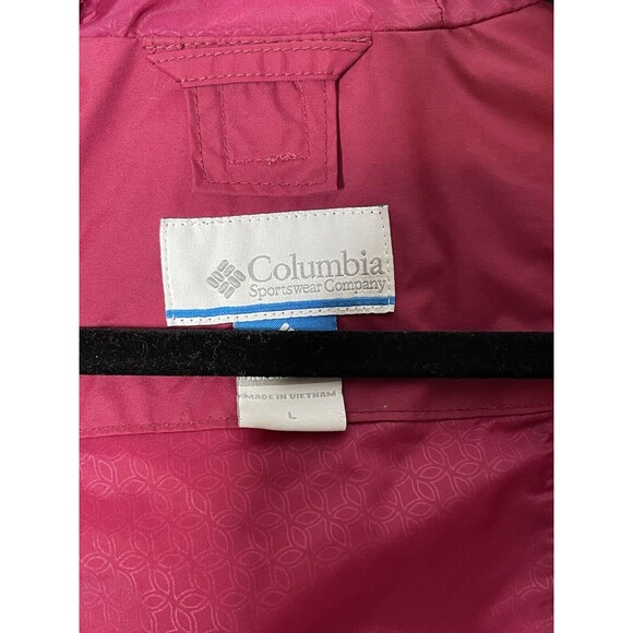 WOMEN COLUMBIA INTERCHANGE JACKET OUTER LINED SHELL OMNI SHIELD HOOD SKI RAIN L - Picture 8 of 16